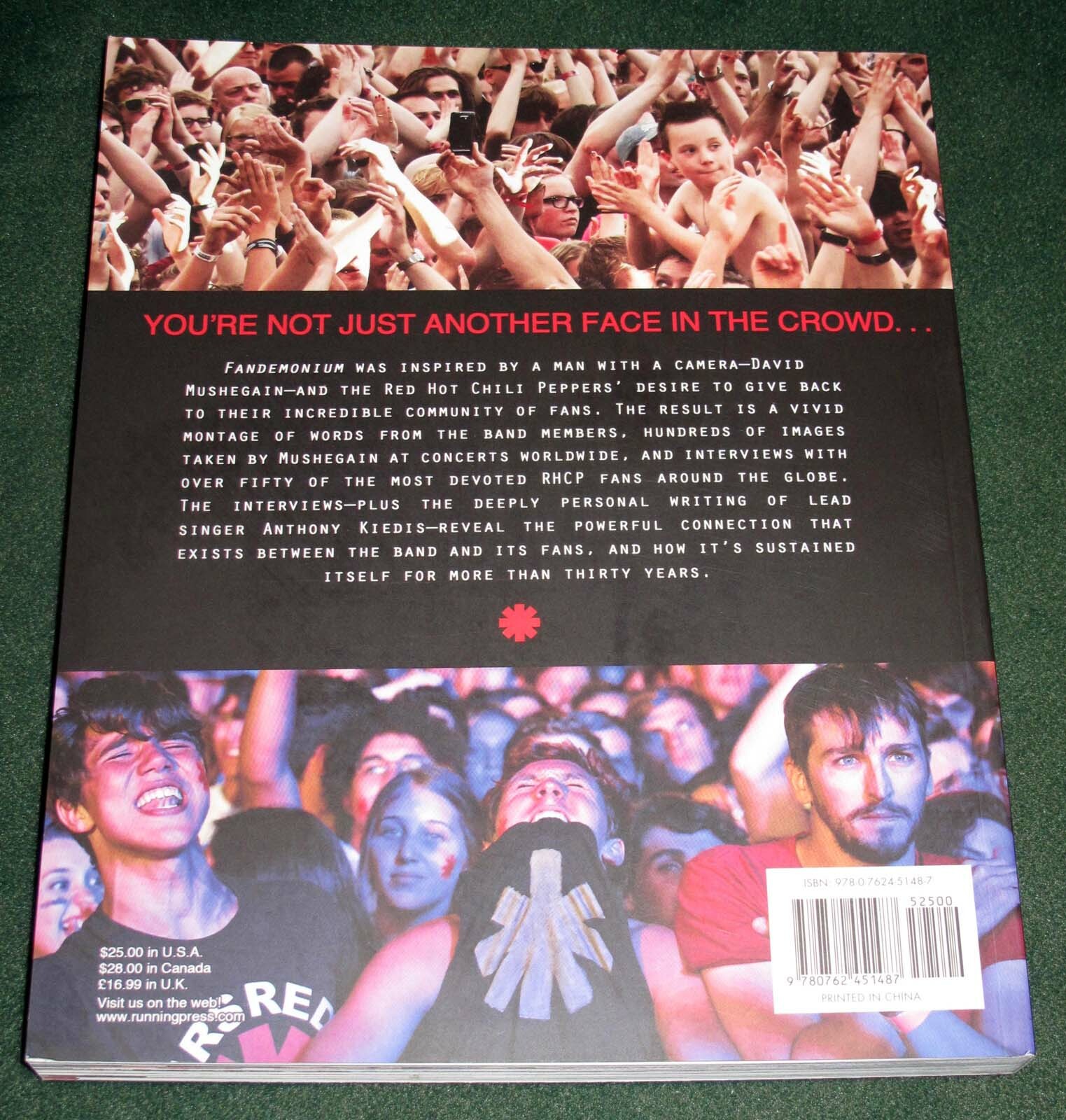ANTHONY KIEDIS, FLEA, CHAD signed RED HOT CHILI PEPPERS “FANDEMONIUM” BOOK – COA