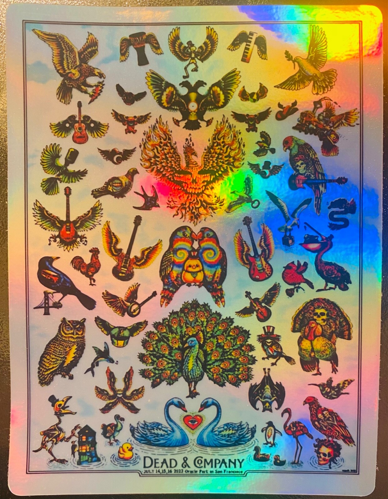 DEAD & COMPANY SAN FRANCISCO CA FOIL STICKER