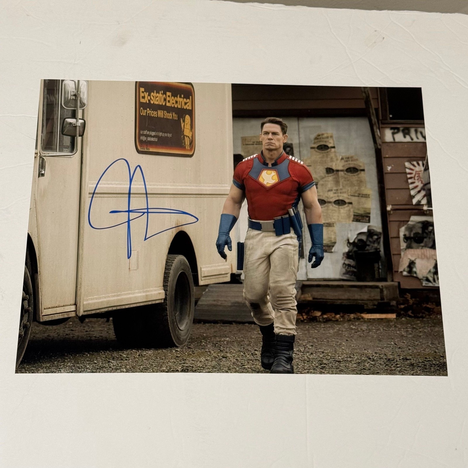 John Cena Autographed Peacemaker Suicide Squad DC 11×14 Photo