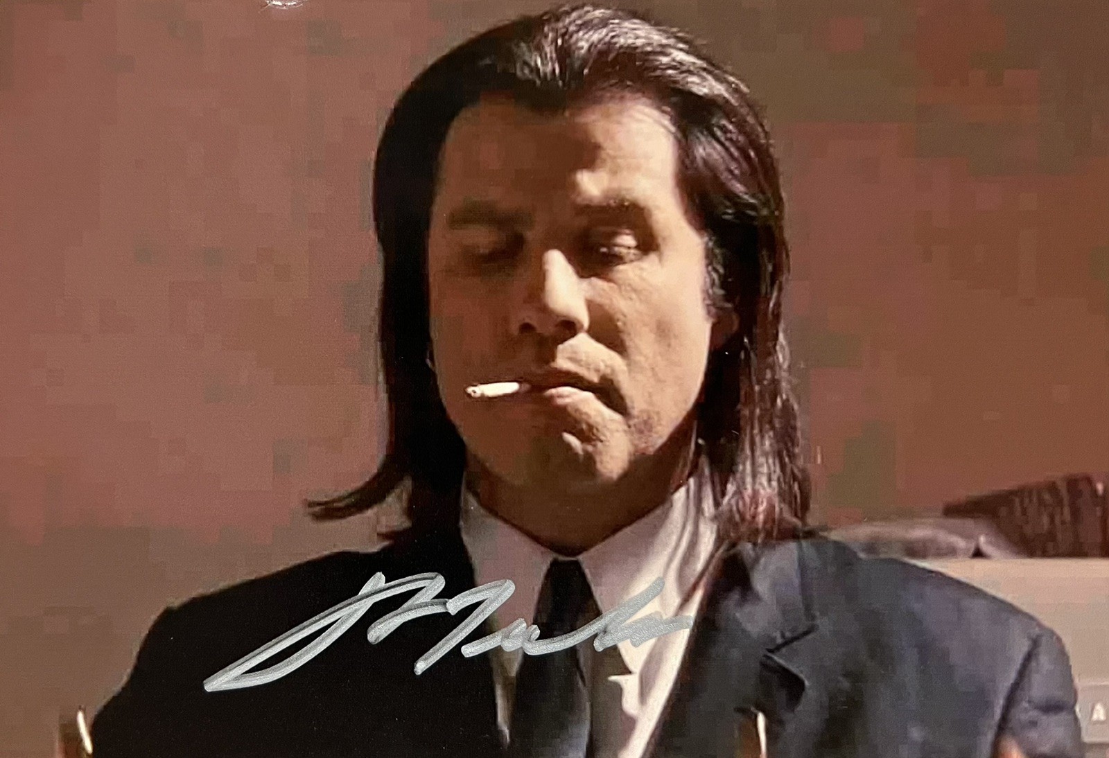 John Travolta Signed Photo wCOA Autograph Pulp Fiction Face Off