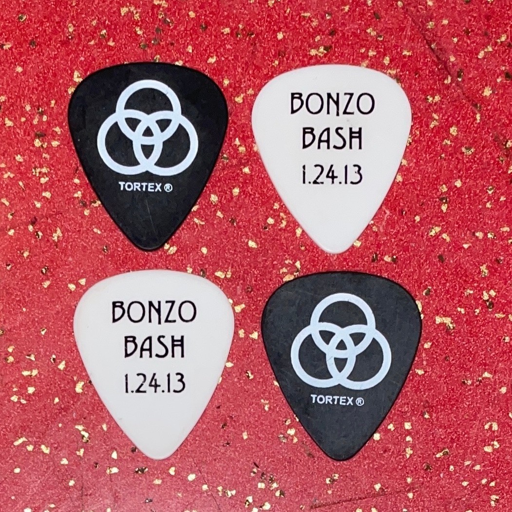 4 Bonzo Bash Collectible Guitar Picks 1.24.13 – White & Black! John Bonham