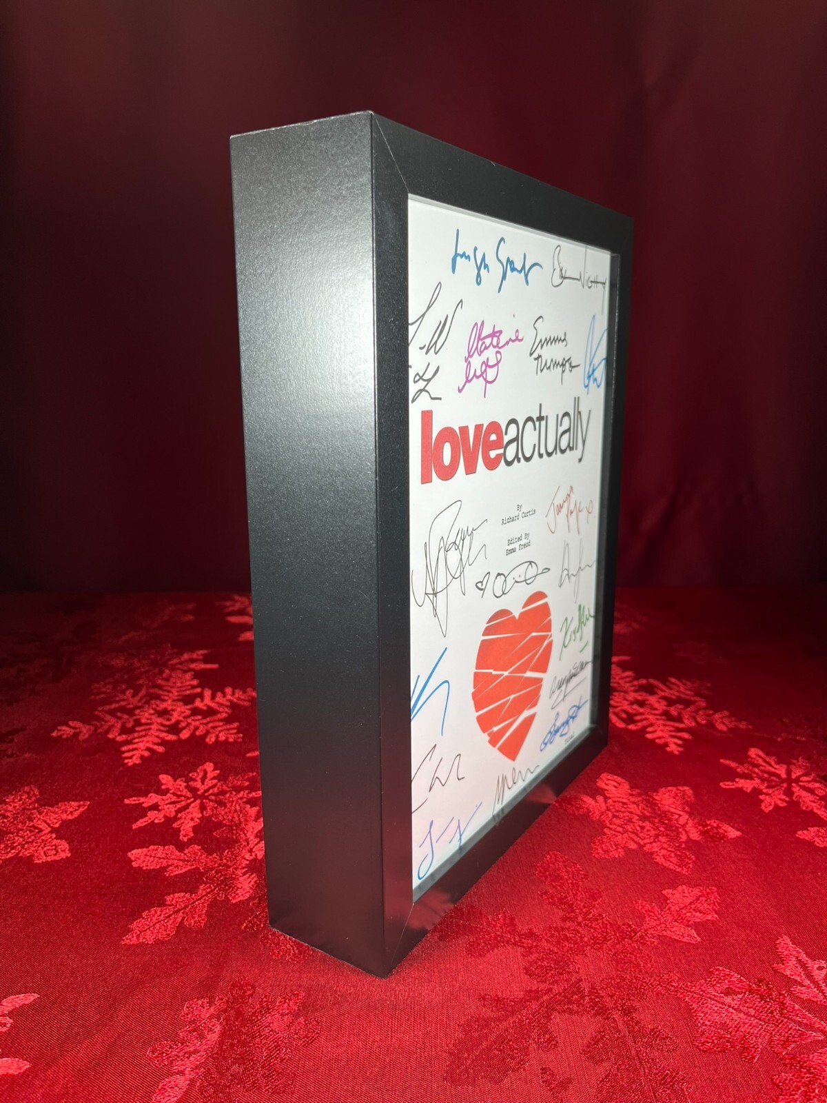 Love Actually Script Signed- Autograph Reprints- 130 Pages- Hugh Grant