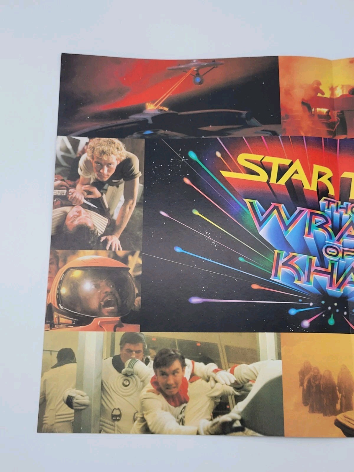 Star Trek The Wrath Of Khan Vintage 1982 16.5 X 11 Movie Promo Fold-out Poster