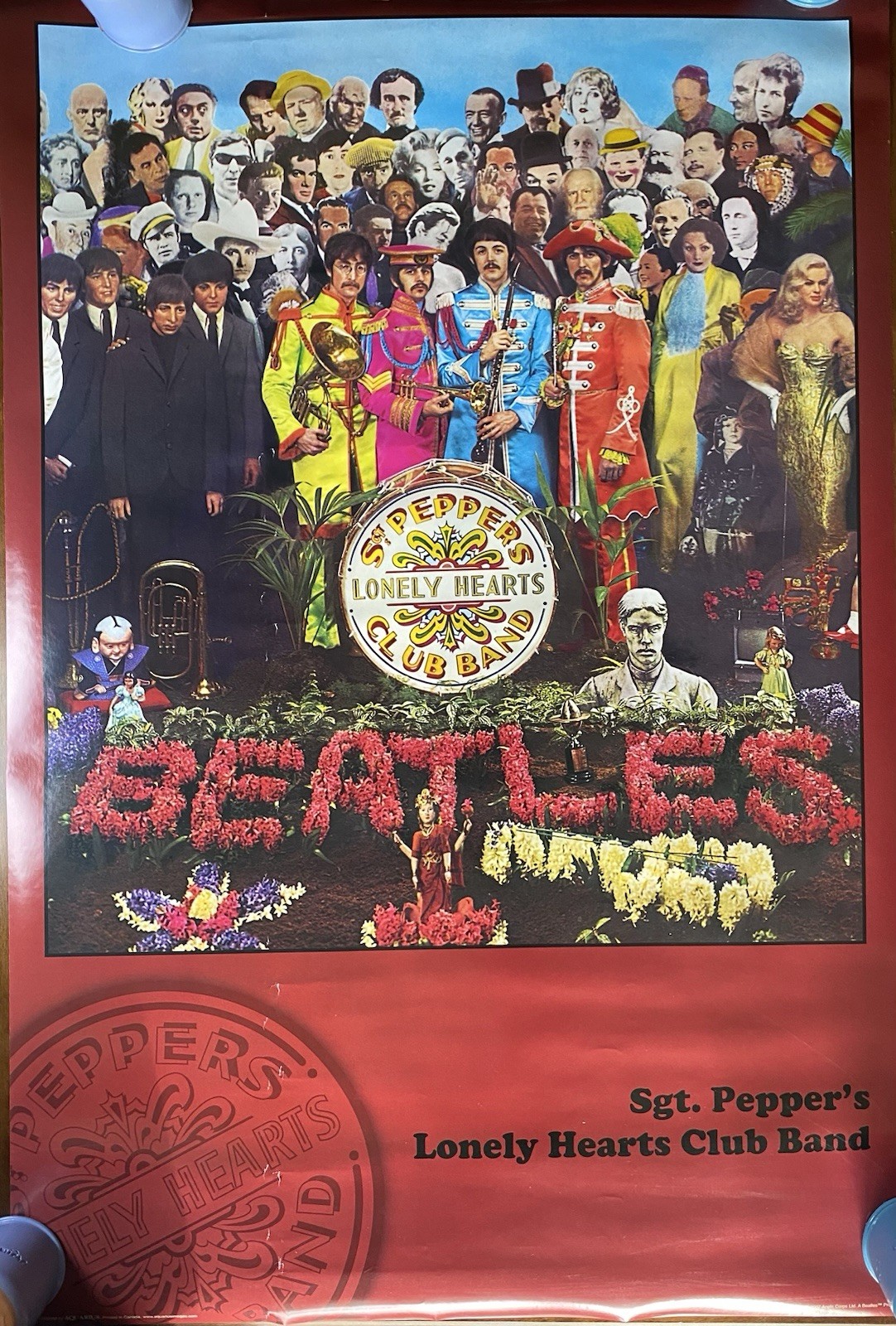The Beatles Sgt. Peppers Lonely Hearts Club Band Poster 2007 Vintage 24×33.5