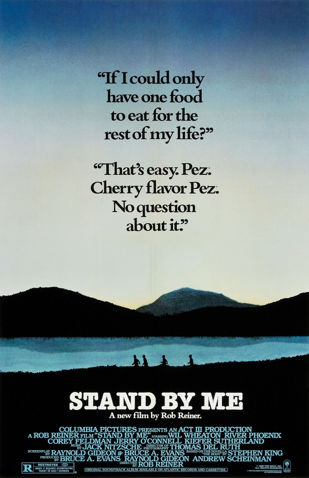 Stand By Me movie poster print : Rob Reiner : 11 x 17