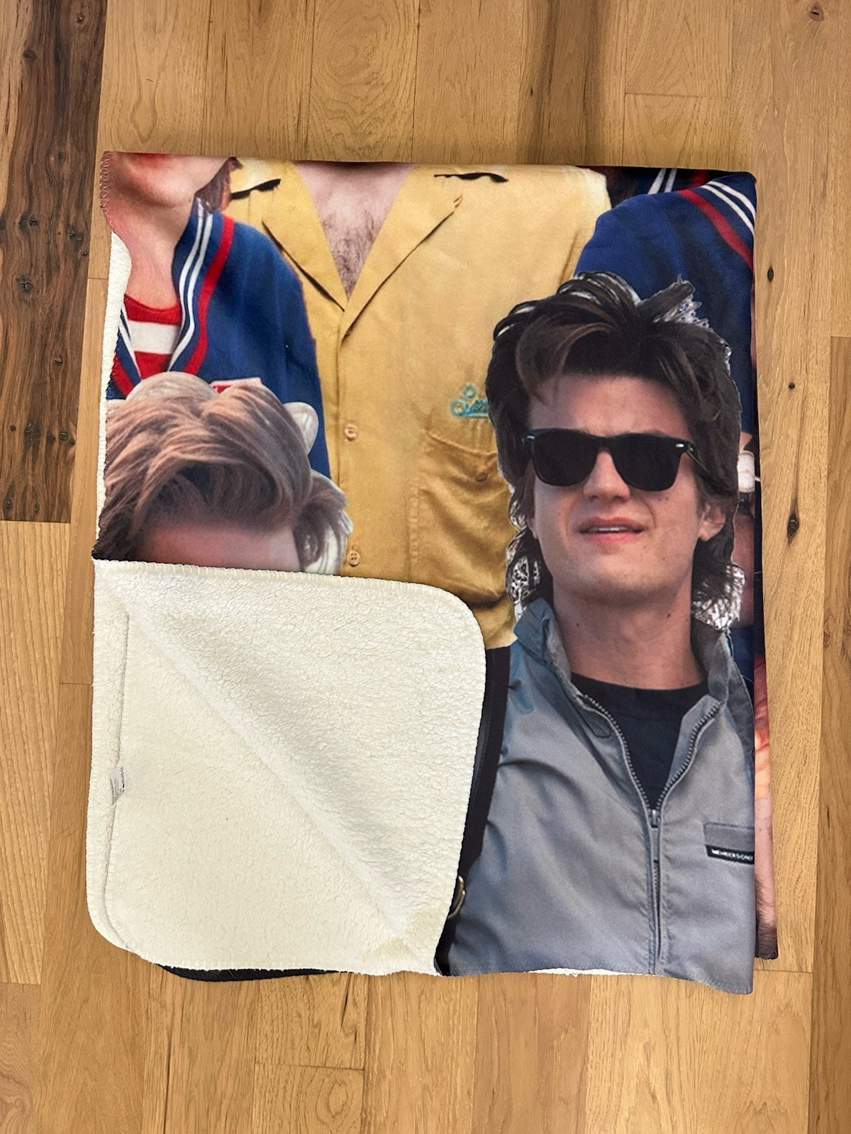 Stranger Things Bundle: Steve Blanket, Hawkins Jacket, Backpack, Eddie stuffed