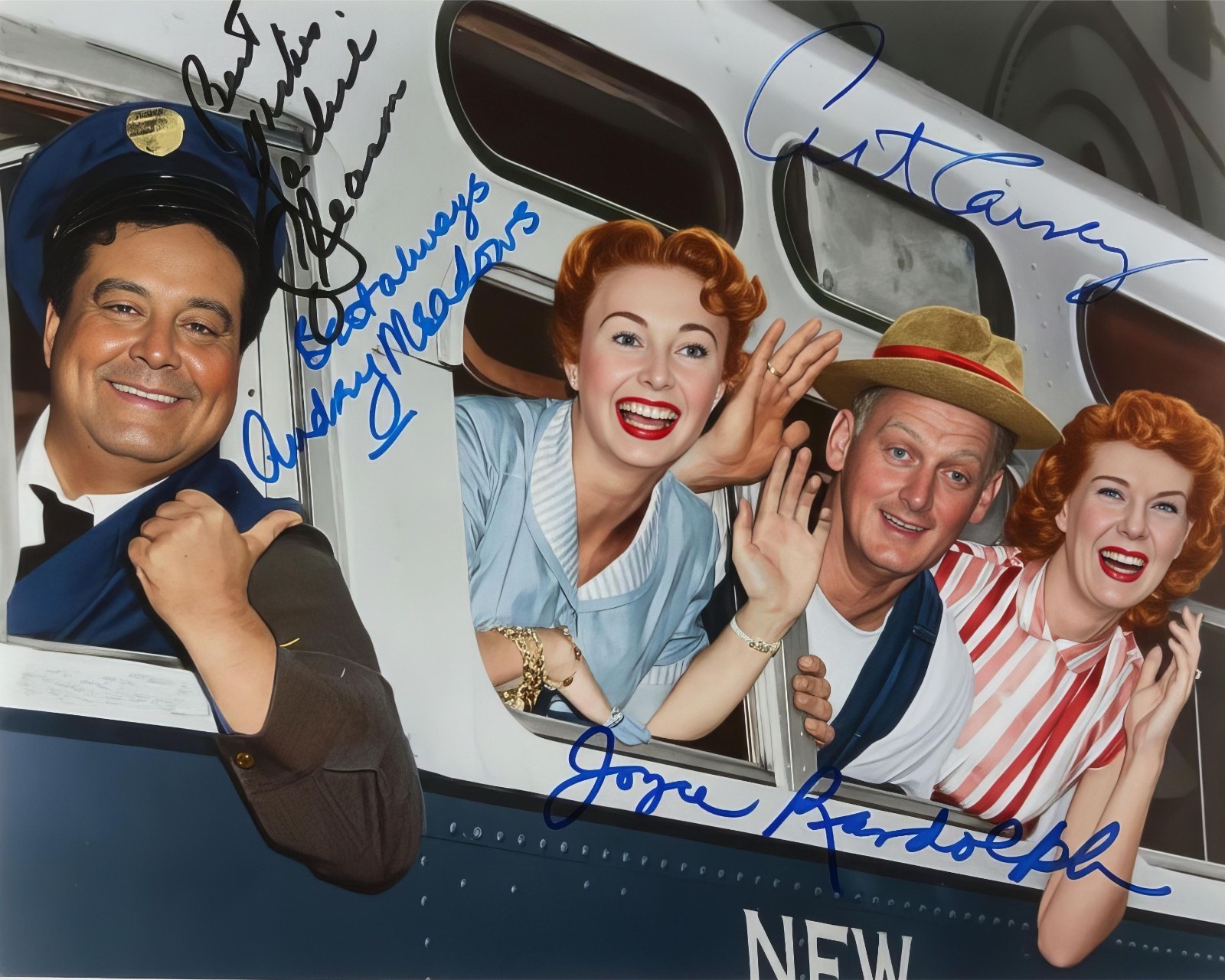 THE HONEYMOONERS TV SHOW CAST JACKIE GLEASON 8X11 SIGNED PHOTO AUTOGRAPH REPRINT
