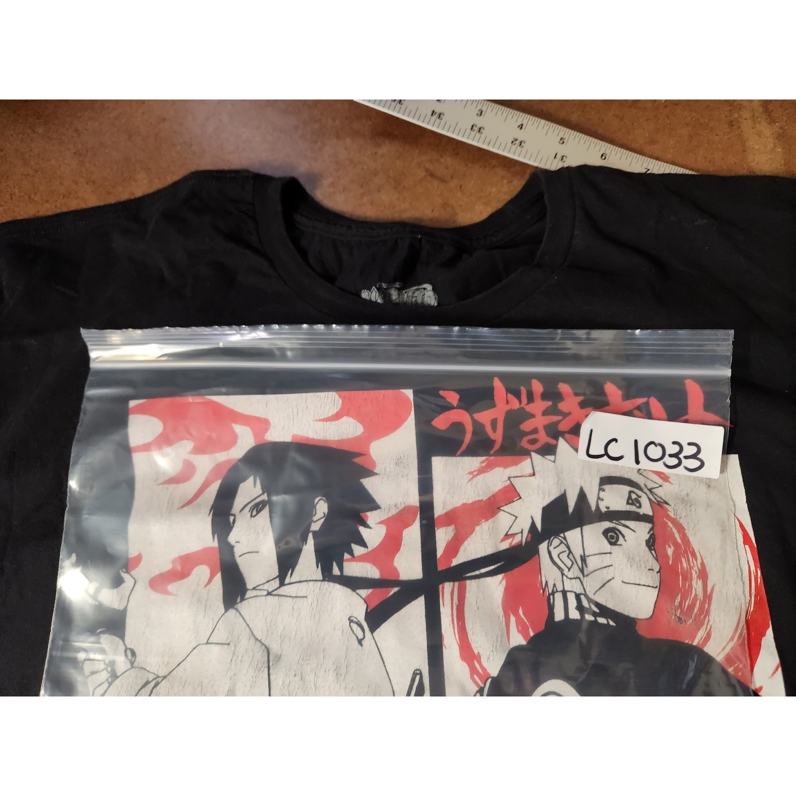 Naruto Shippuden Sasuke T-Shirt Ripple Junction Men’s 2X Black Graphic Anime Tee