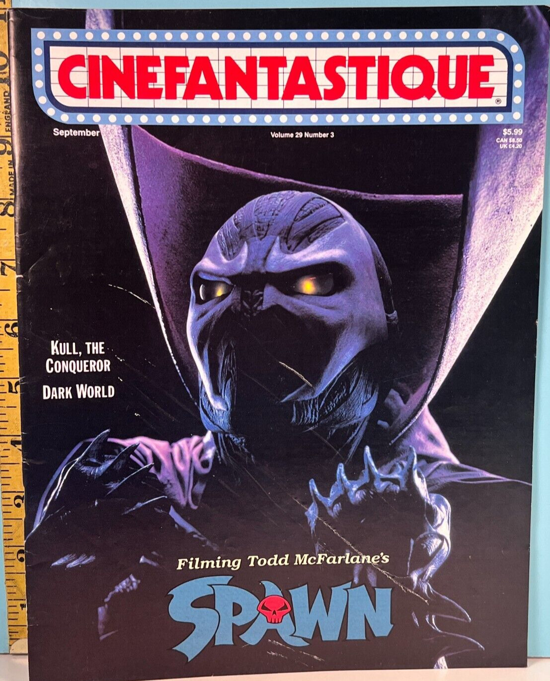 1997 September Cinefantastique Vol 29 #3 – Filming Todd McFarlane’s Spawn.