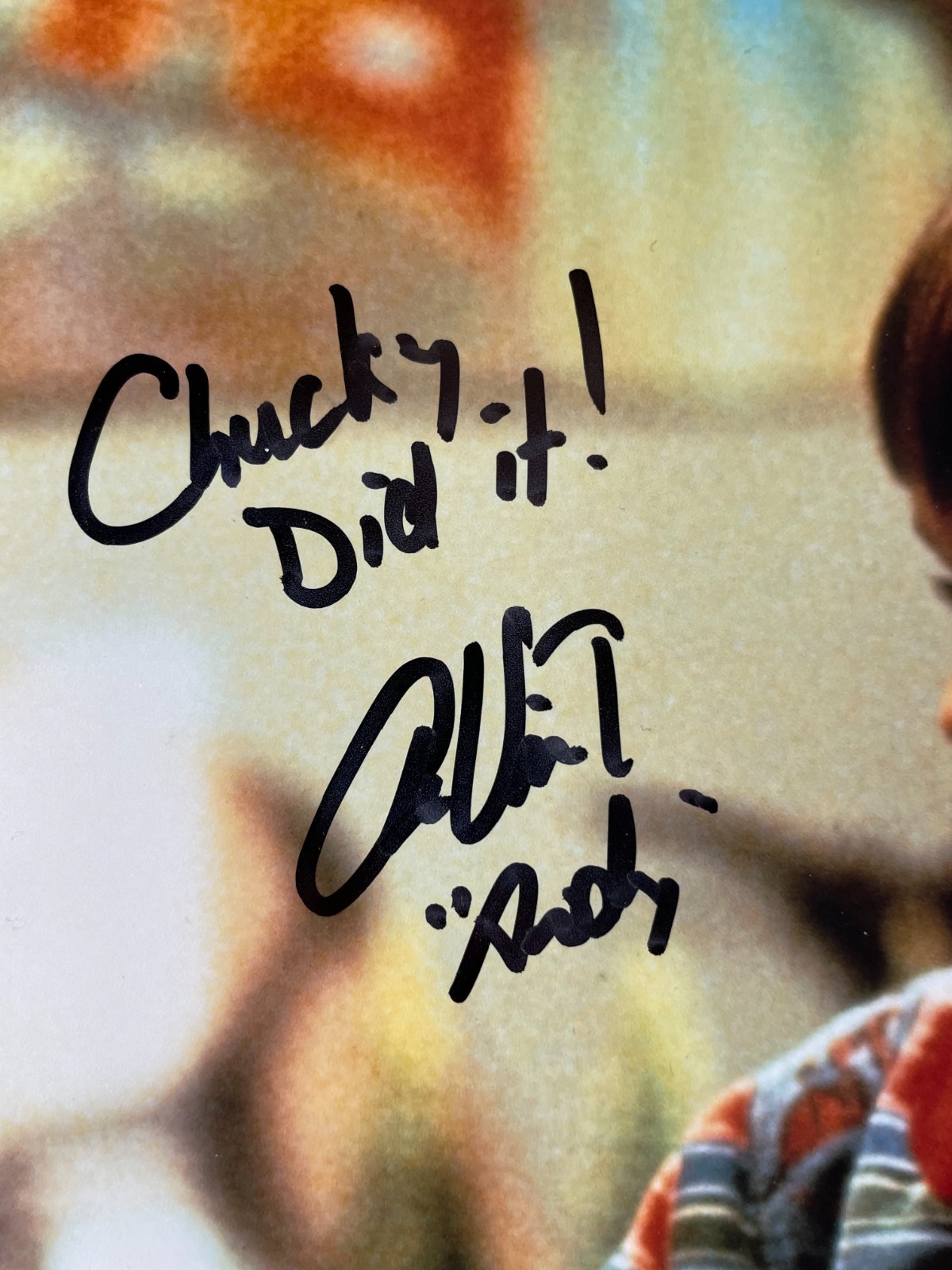 Alex Vincent Signed Child’s Play Chucky & Andy 11×14 Photo Autograph Beckett COA
