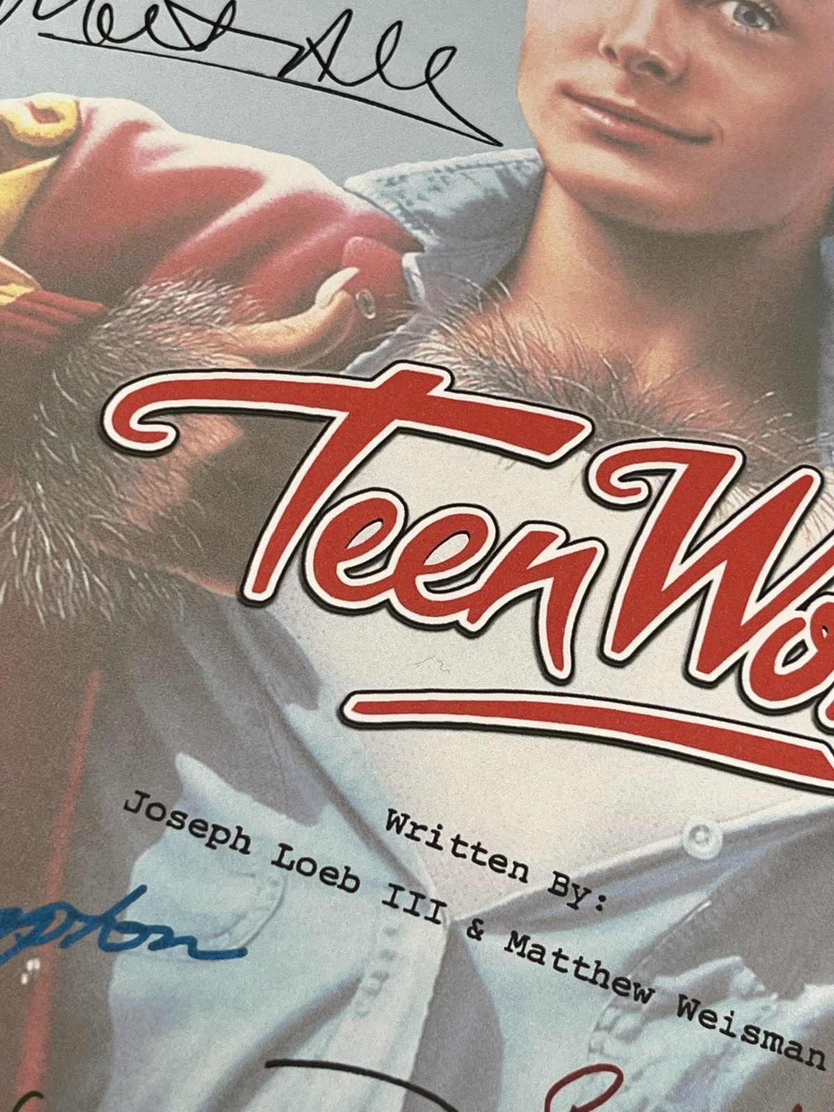 Teen Wolf Script Signed- Autograph Reprints- Michael J. Fox- Werewolf
