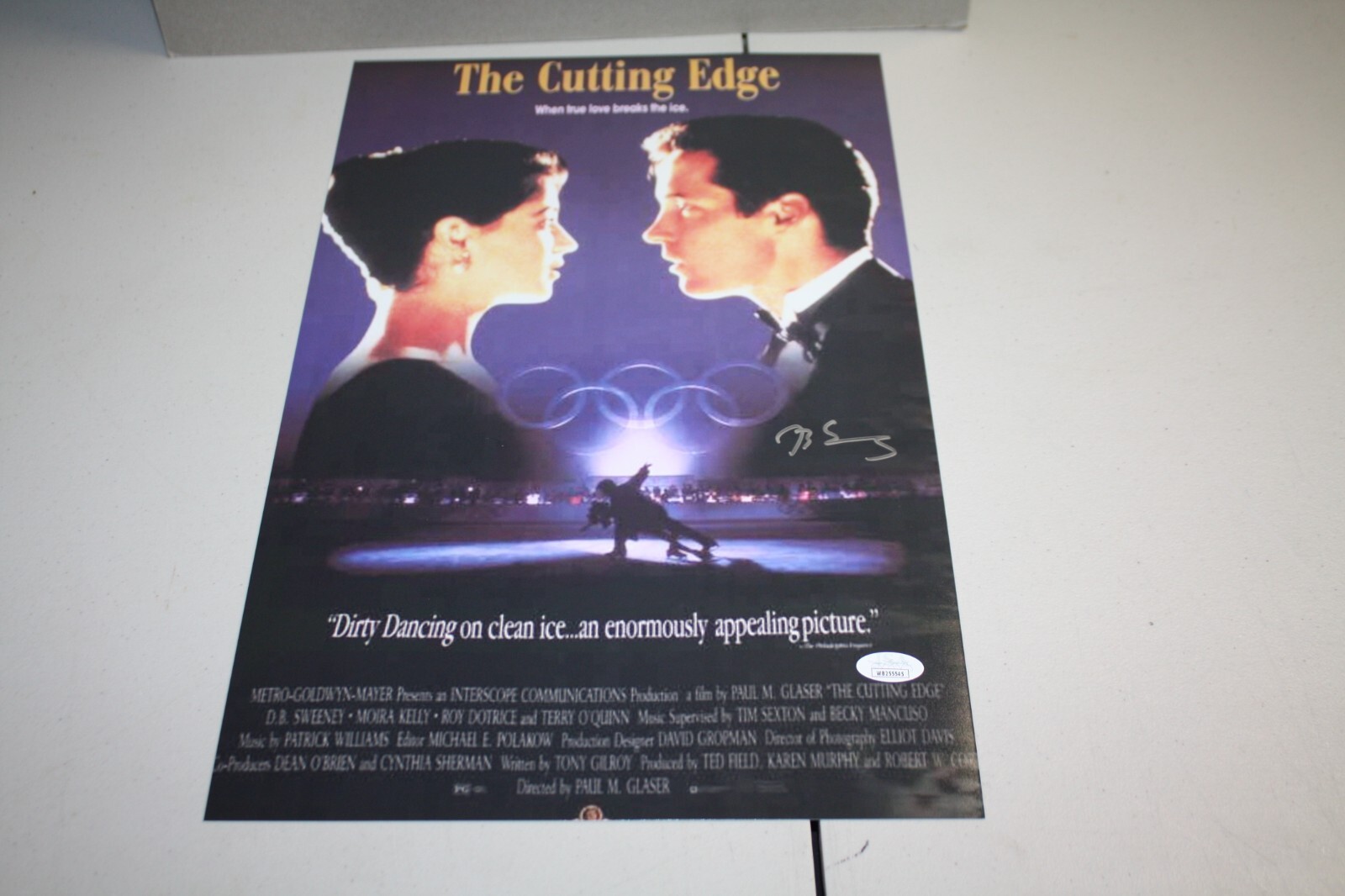 D.B. SWEENEY Signed “THE CUTTING EDGE” 11X17 Autograph Photo Poster JSA WITNESS