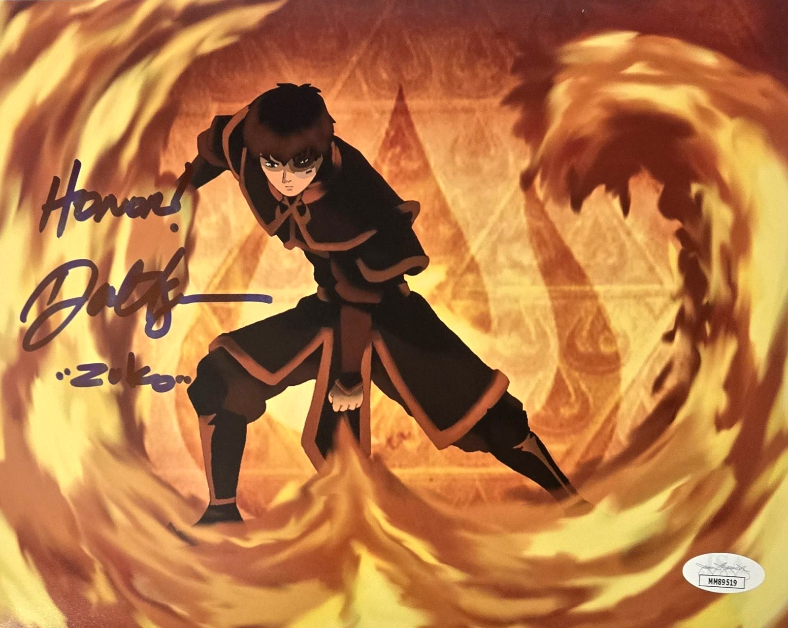 Dante Basco Autograph Photo Zuko Avatar The Last Airbender Signed JSA COA 519