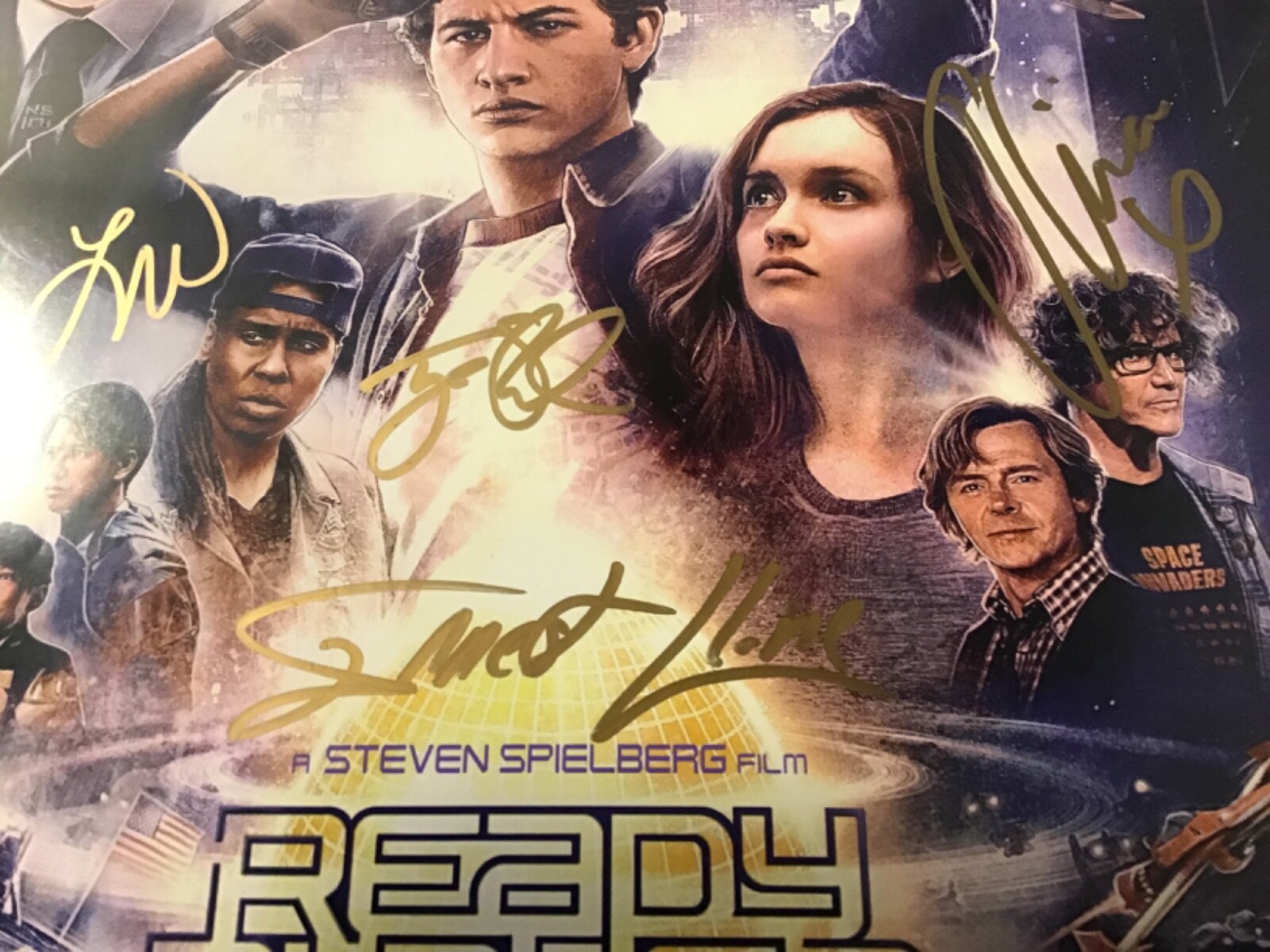 READY PLAYER ONE Wondercon 2018 SIGNED x8 OLIVIA COOKE Tye SHERIDAN Ernest CLINE