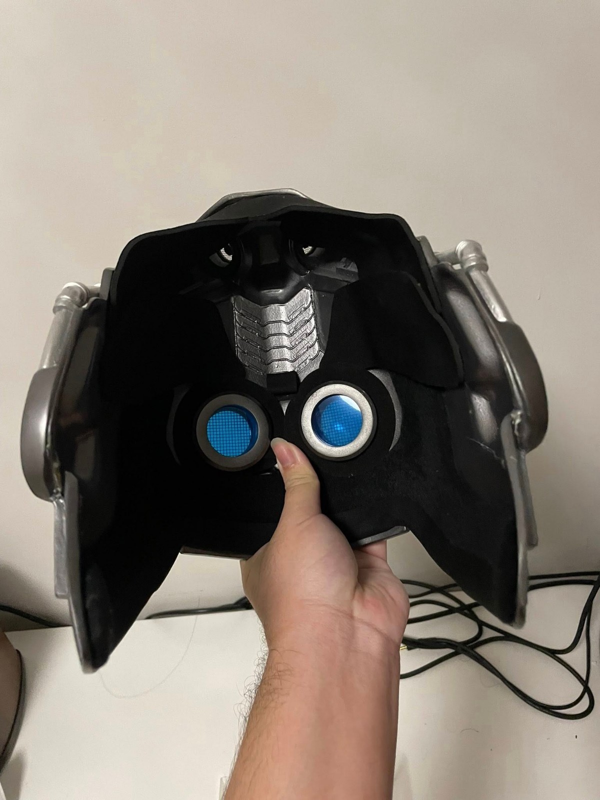 EFX Starlord Helmet Full Size Prop Replic (FRONT HALF ONLY)Cracked/Damaged