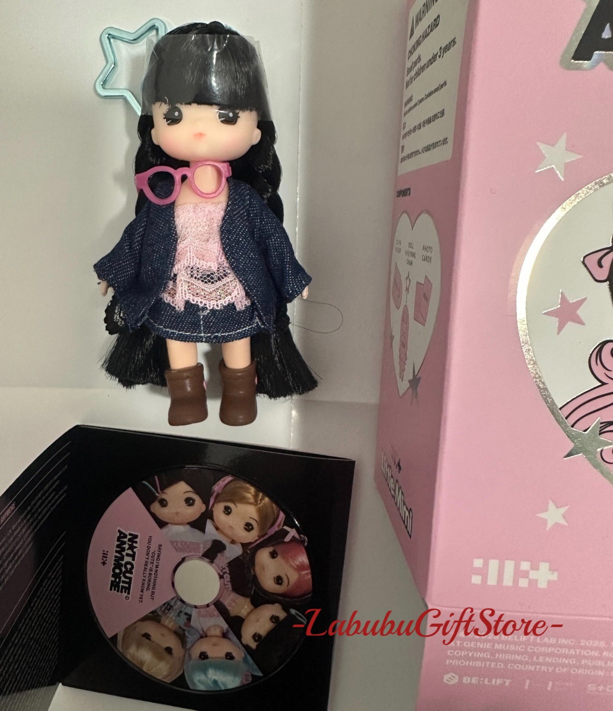 ILLIT Denim Girl NOT CUTE ANYMORE 1st Album LITTLE OFFICIAL MIMI Doll + CD #KPGI