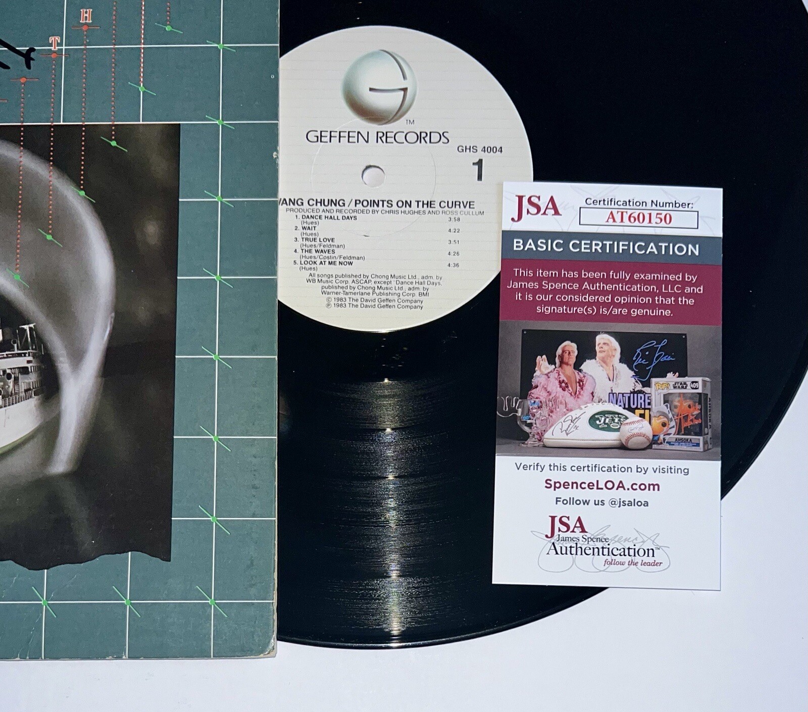 WANG CHUNG HAND SIGNED AUTOGRAPHED VINYL ALBUM LP JSA COA JACK HUES NICK FELDMAN