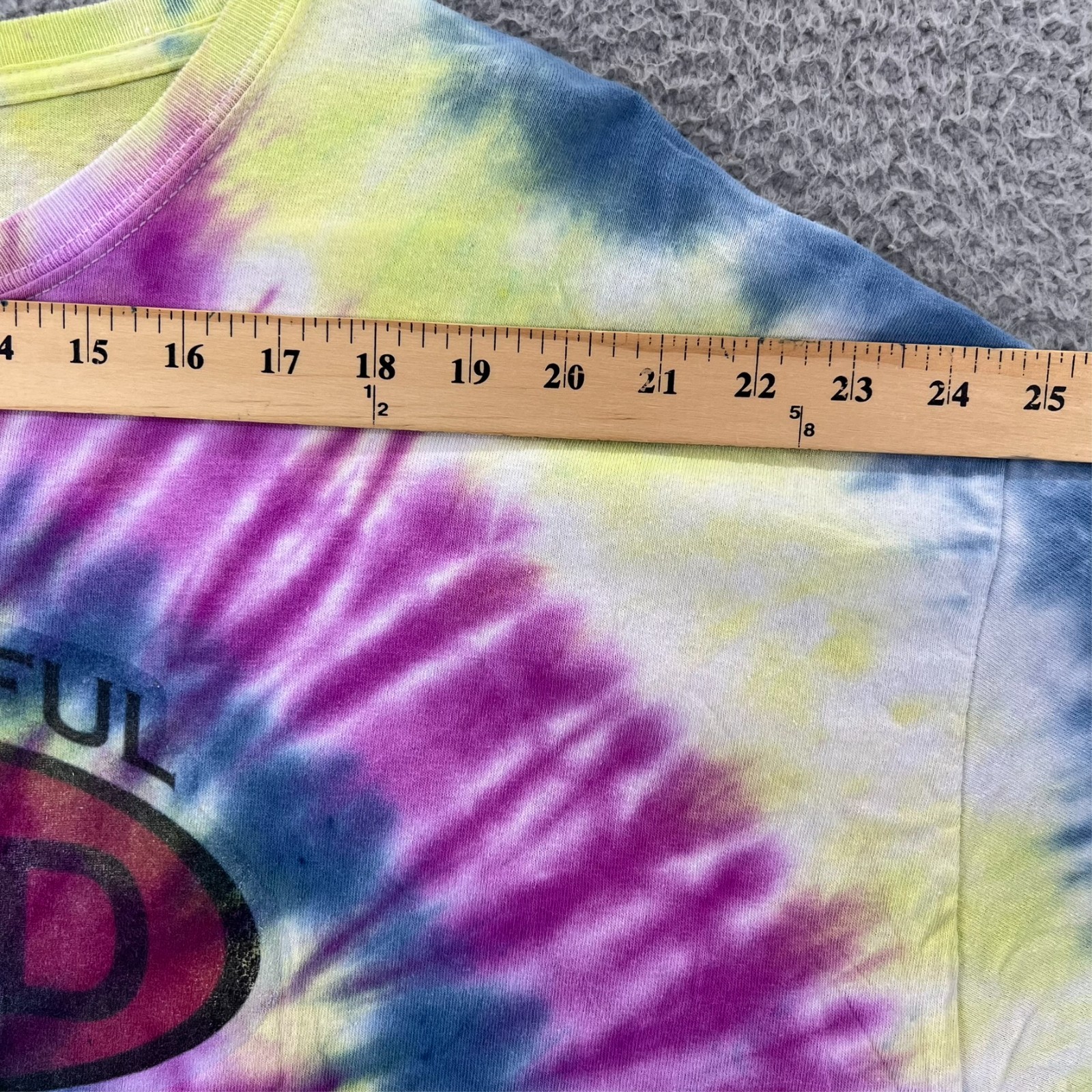 GRATEFUL DAD Tie-Dye T-Shirt Adult XL Grateful Dead Parody Multi Color NO TAG
