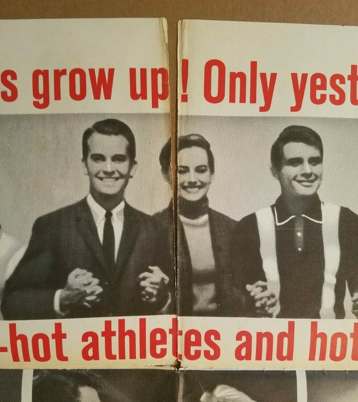 “BECAUSE THEY’RE YOUNG” 1960 Original 27″x41″ one-sheet poster Dick Clark! 60/68