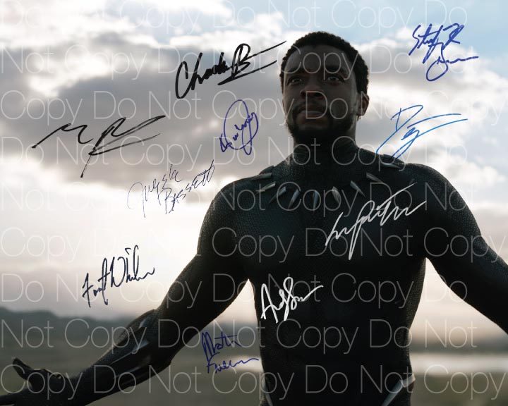 Black Panther signed photo Chadwick Boseman 8X10 poster picture autograph RP 2