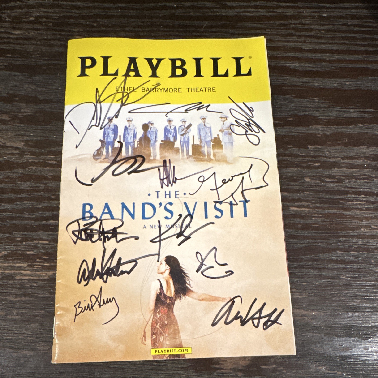 The Band’s Visit Original Signed Playbill Ethel Barrymore Theatre Jan 2018