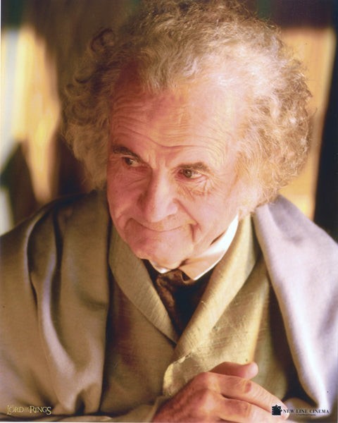Lord of the Rings Bilbo Baggins Ian Holm Vintage 8×10 C-Print Photo 2003