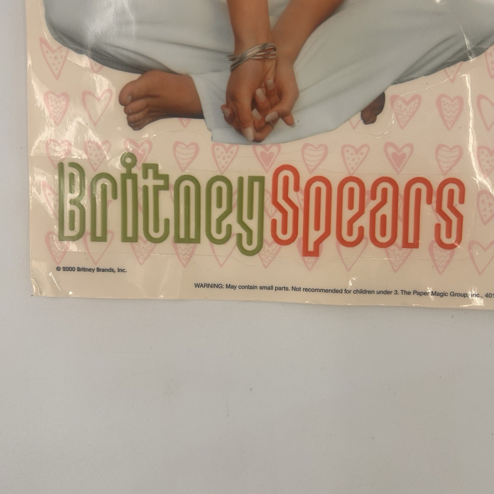 Vintage 2000 Britney Spears Static Window Cling Britney Brands Fast Shipping Y2K