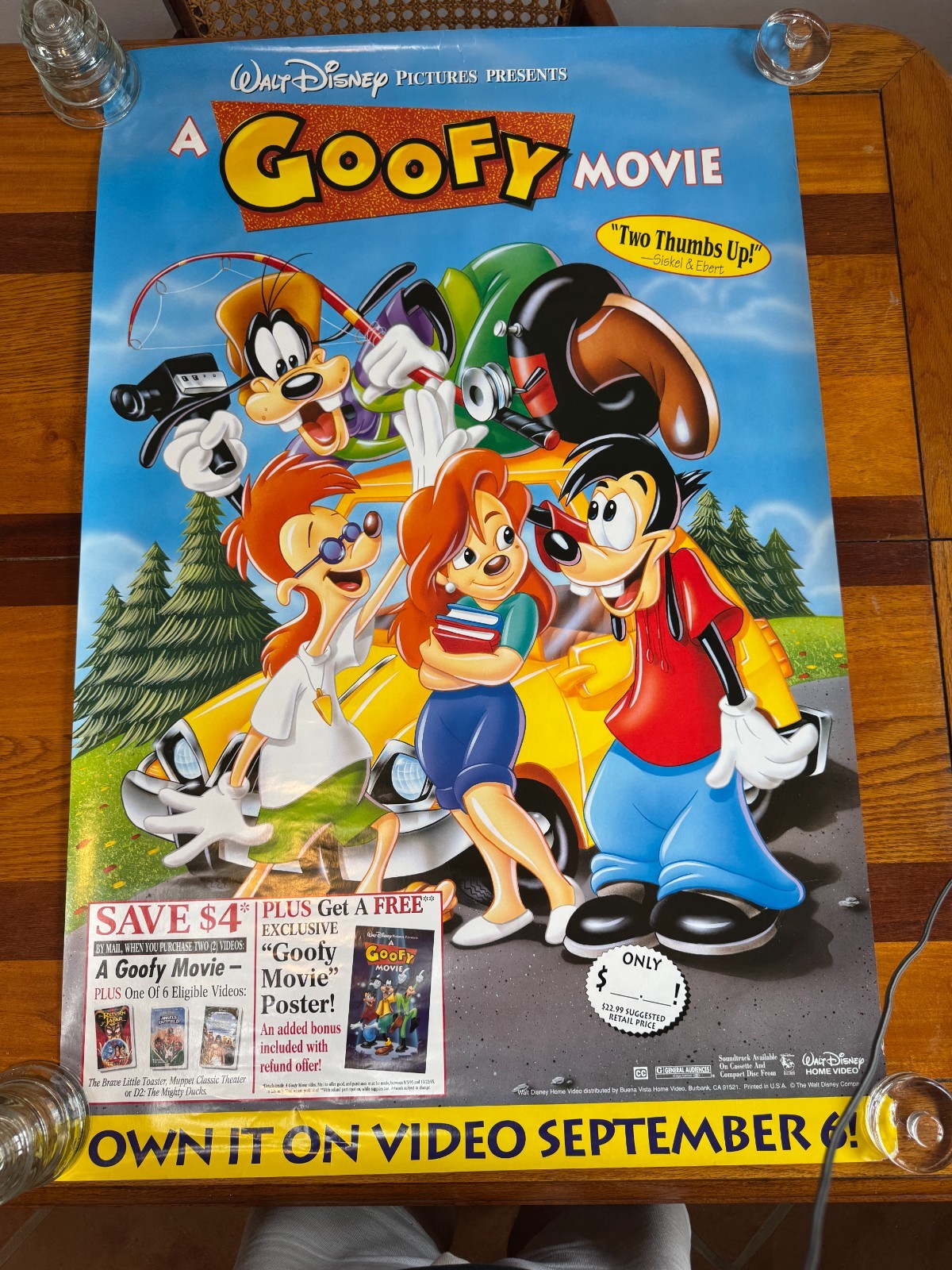 GOOFY MOVIE POSTER 26×40″