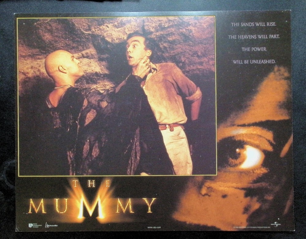 Brendan Fraser The Mummy 1999 Lobby Card – Imhotep Attack Horror Scene