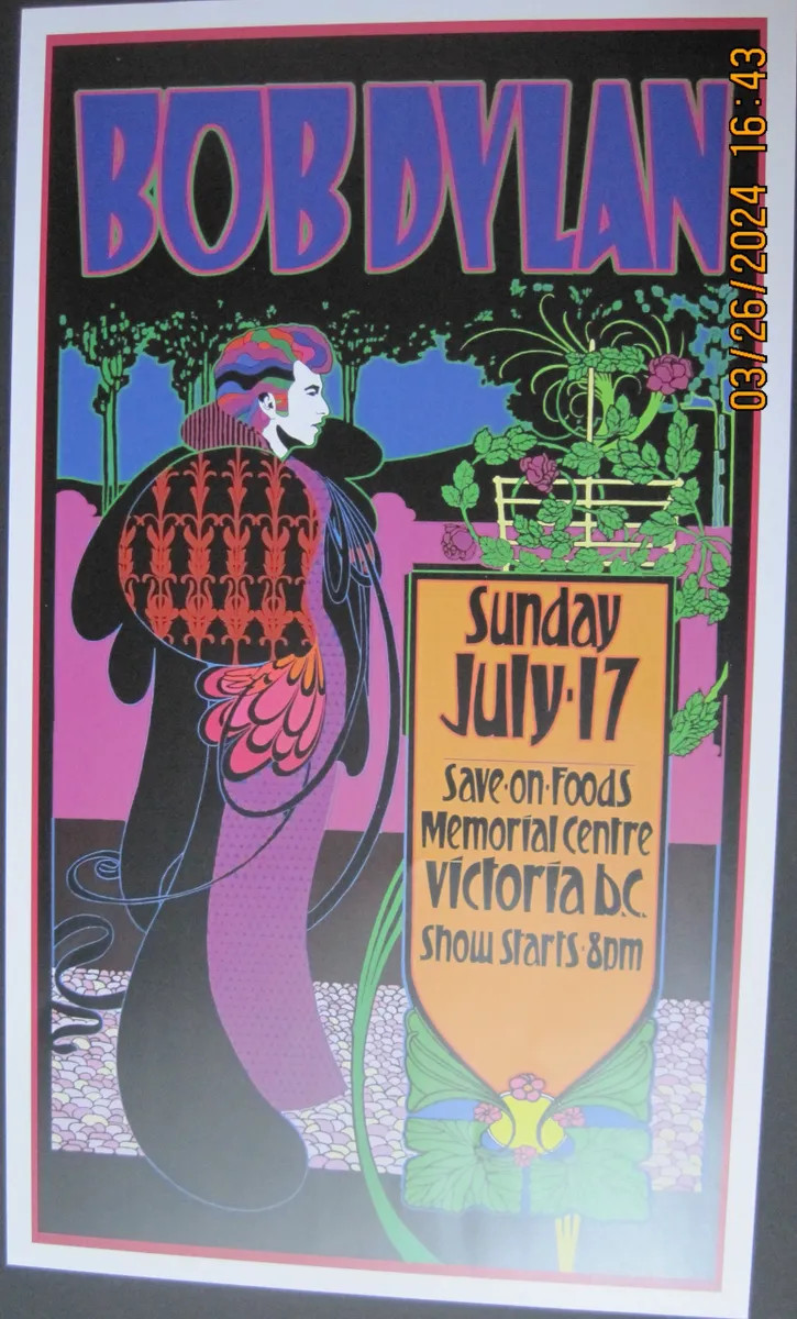 Bob Dylan – Victoria B.C.- Orange Var – 2005 – Art By BOB MASSE