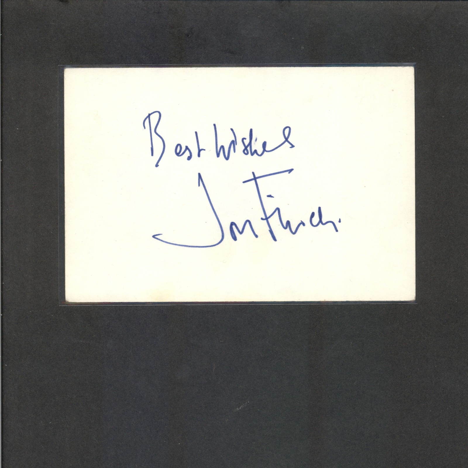 Jon Finch – Signed Autograph 4×6 Index Card – Frenzy – Death on the Nile