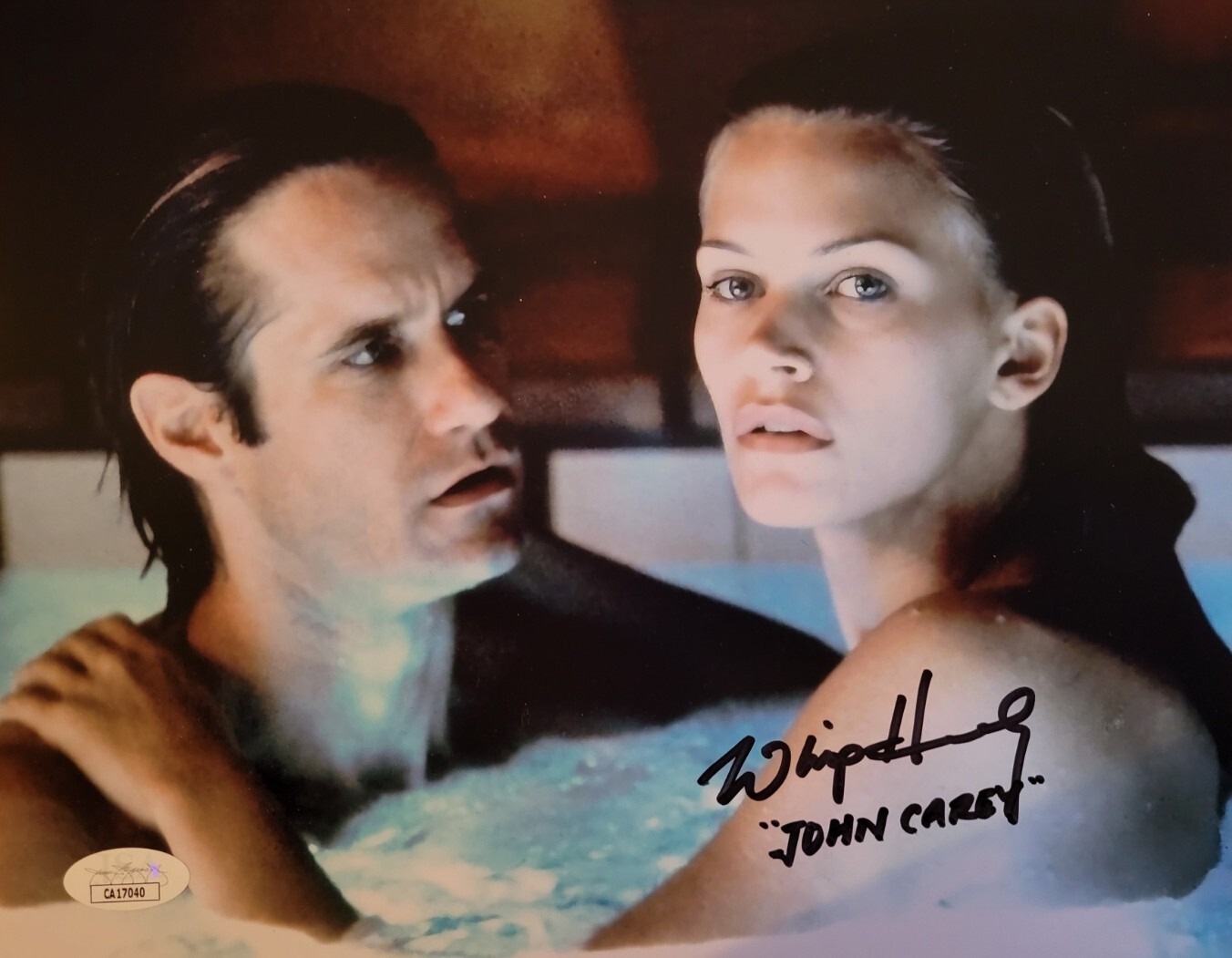 Whip Hubley signed 8×10 photo Natasha Henstridge Species death scene JSA coa