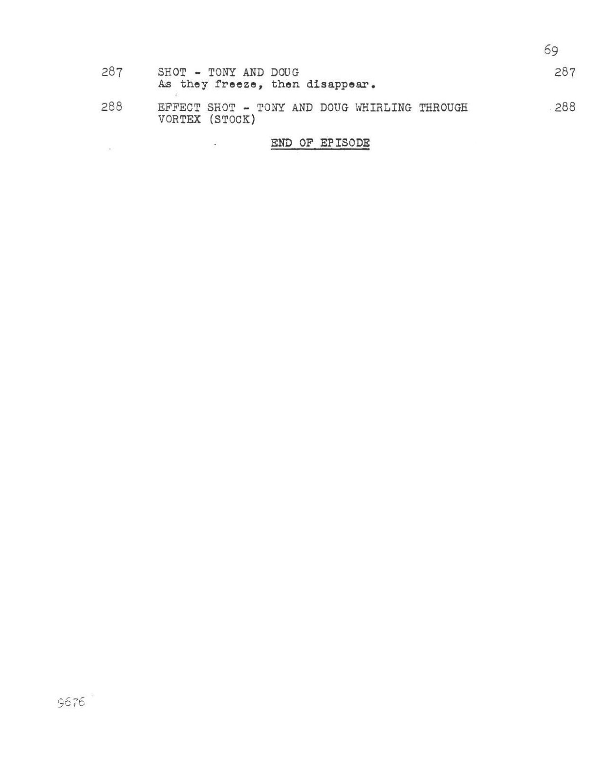 The Time Tunnel TV Script “Visitors From Beyond the Stars” 1966 (70 pg)- Reprint