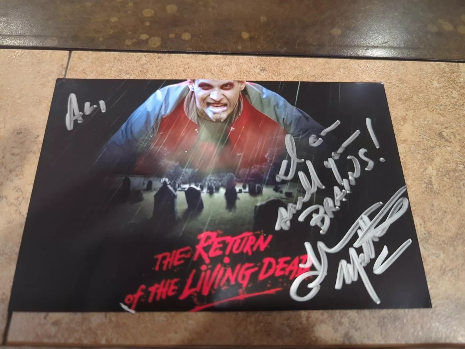 Thom Mathews Hand Signed 4×6 Autograph Friday The 13th Return Living Dead