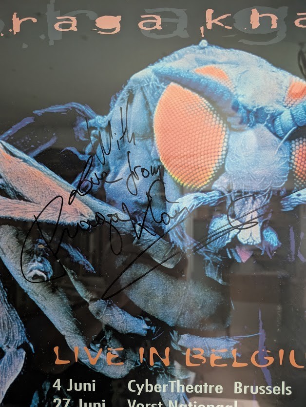 Pragamatic show poster SIGNED with love from Praga Khan Lords of Acid
