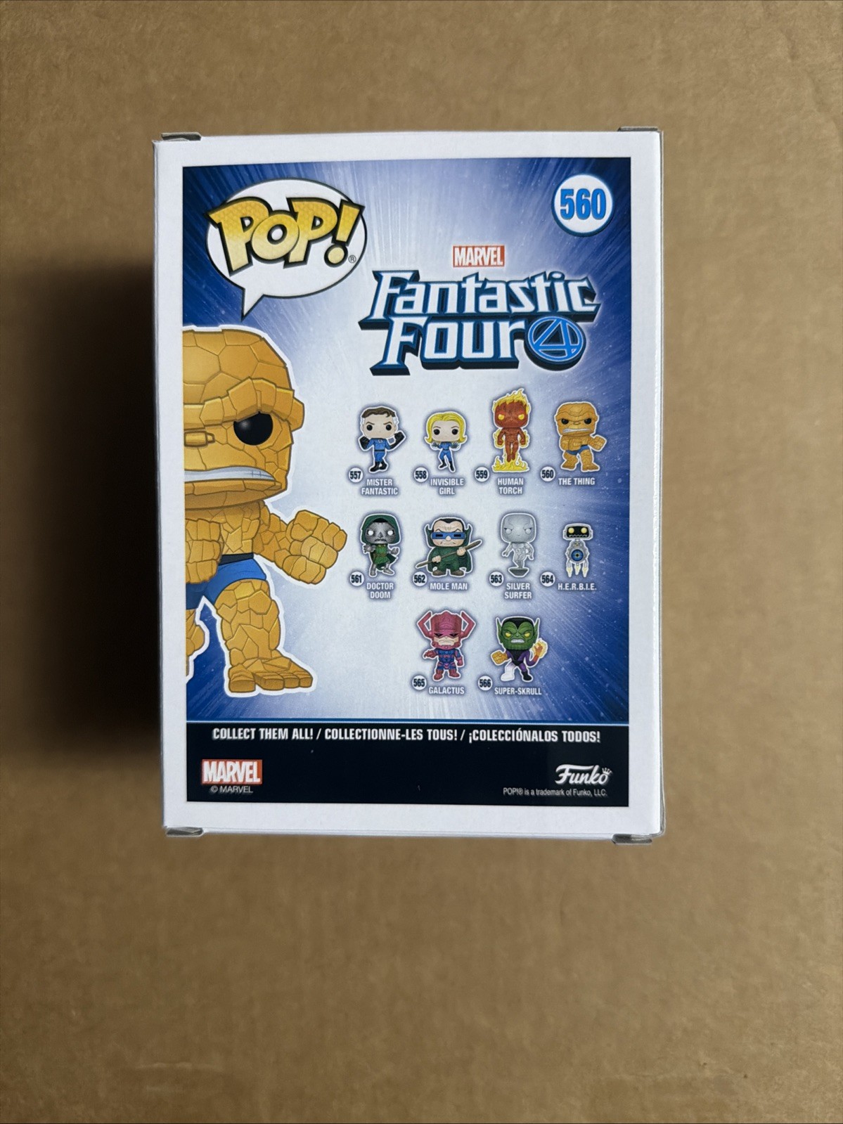 Michael Chiklis Signed/Autographed The Thing Funko Pop! Fantastic 4 Marvel COA