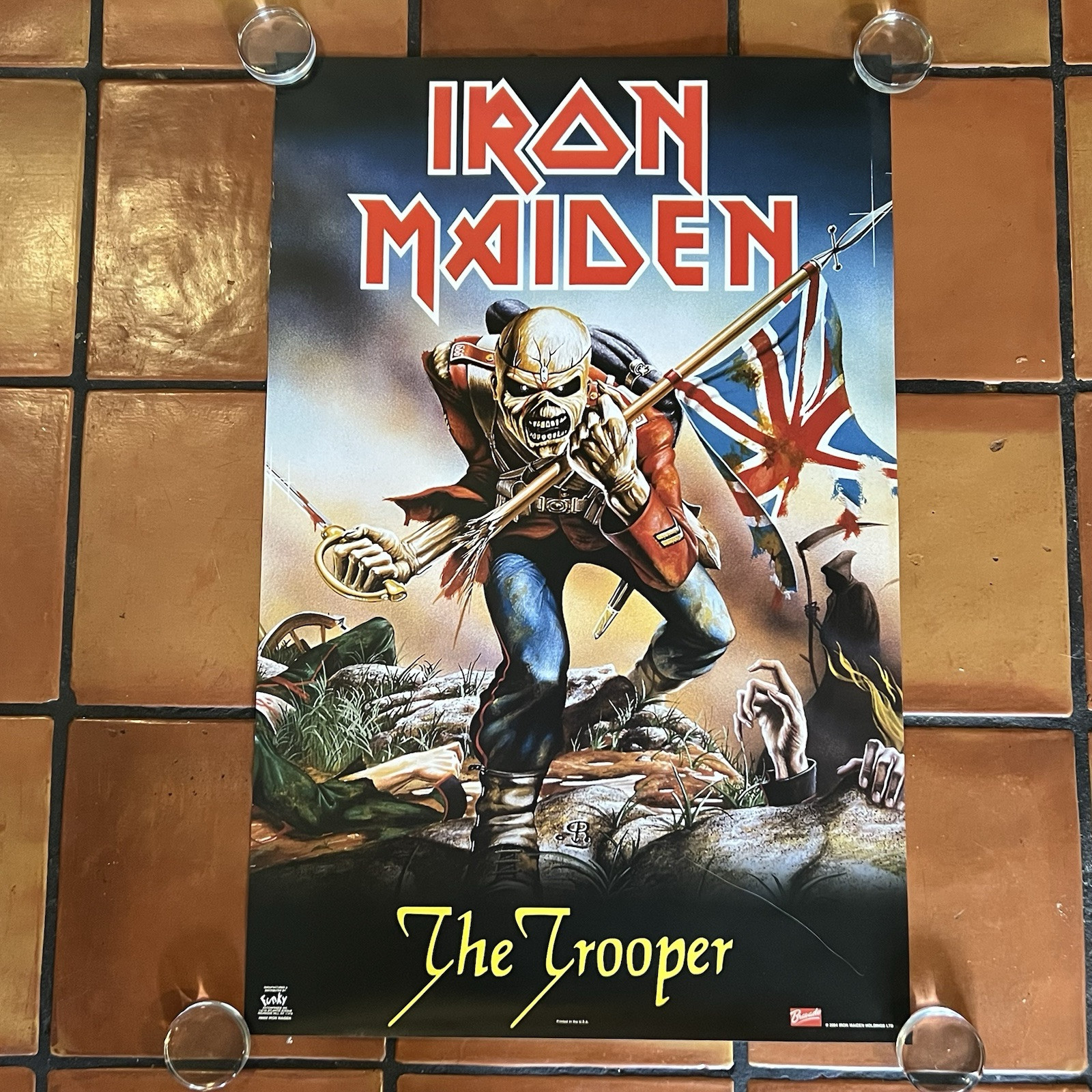 VINTAGE 2004 IRON MAIDEN “The Trooper” Funky #8002 Poster Bravado P20