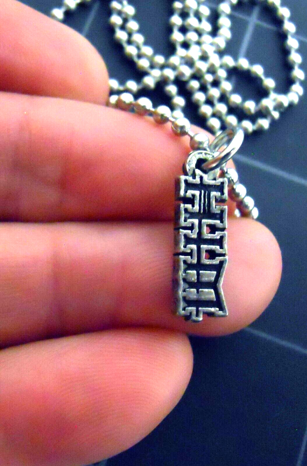 HIM NecklaceStainless Chain New Old Stock Rare Ville Valo Oy Heartagram Pendant
