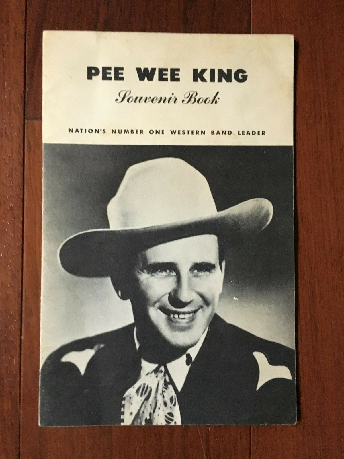 ORIGINAL FRANK PEE WEE KING SOUVENIR BOOK WITH 13 AUTOGRAPHS ENTIRE BAND