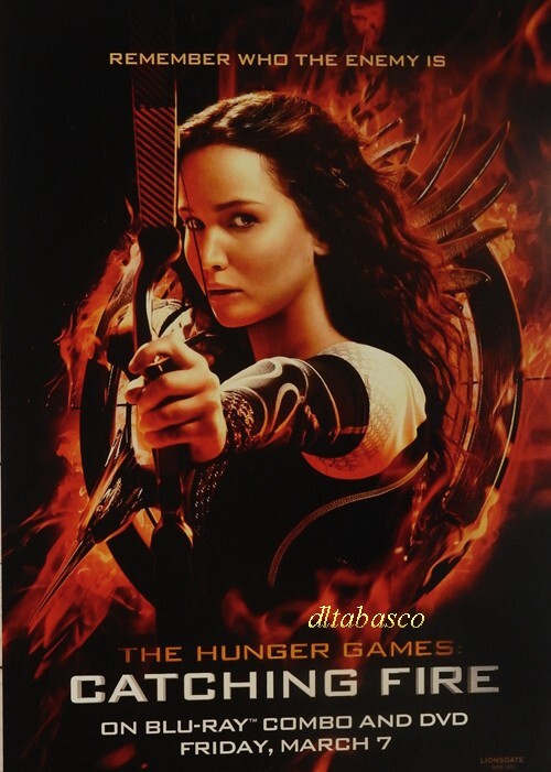 THE HUNGER GAMES:CATCHING FIRE Poster Movie Promo Jennifer Lawrence Katniss