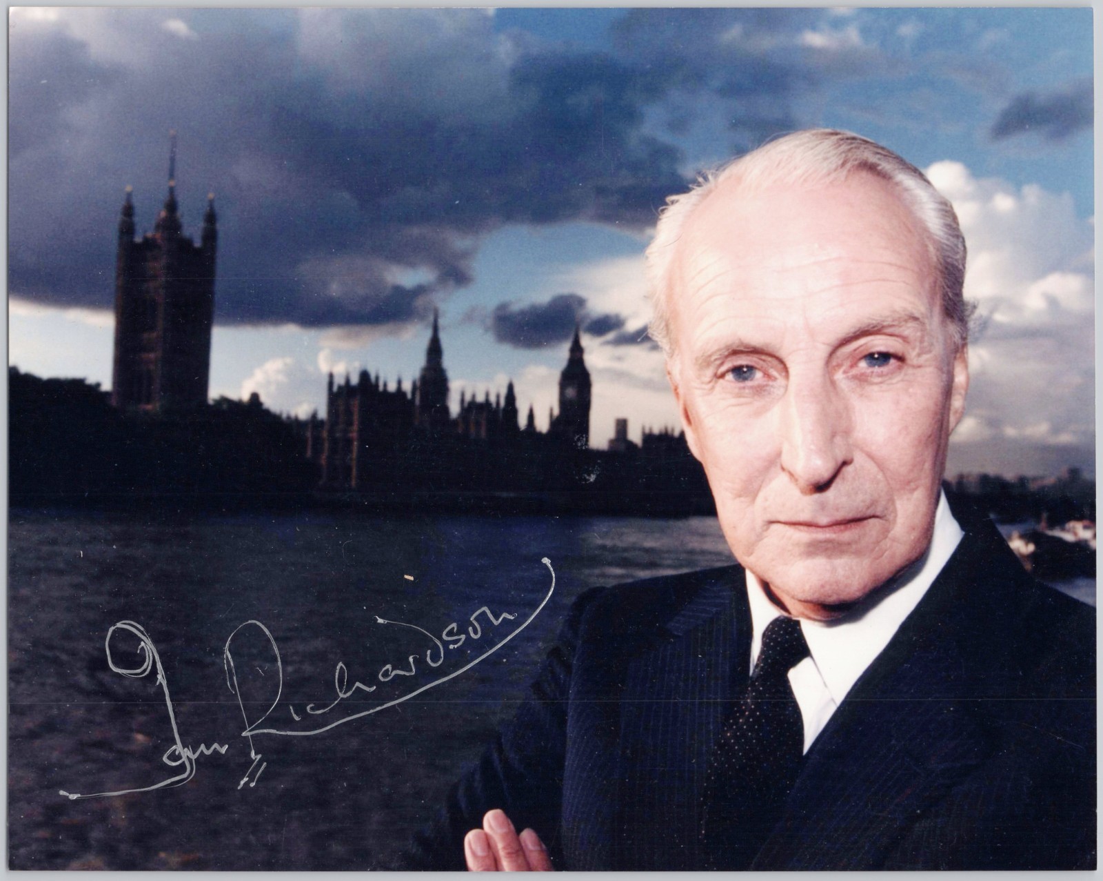 Ian Richardson Authentic Signed Photograph Movie Still with Letter to Fan Photo