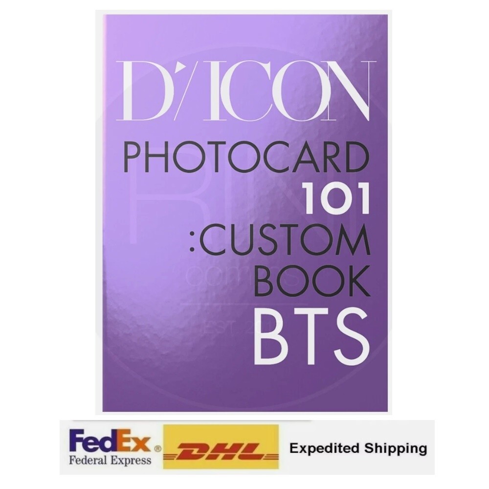 DICON BTS Photocard 101 Custom Book Behind BTS 2018-2021 Official Sealed
