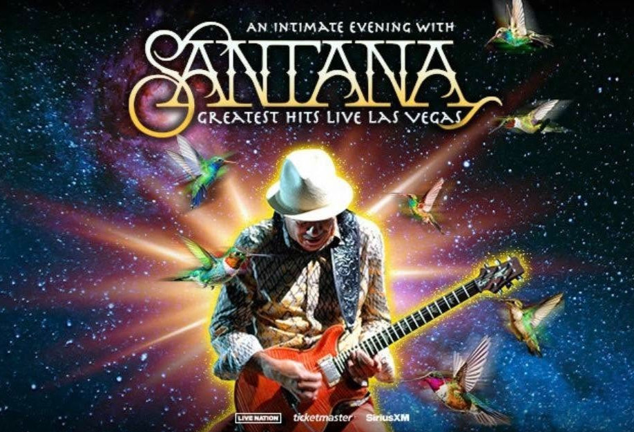 Santana Greatest Hits Live Las Vegas Guitar Ticketmaster Concert Music Poster 11