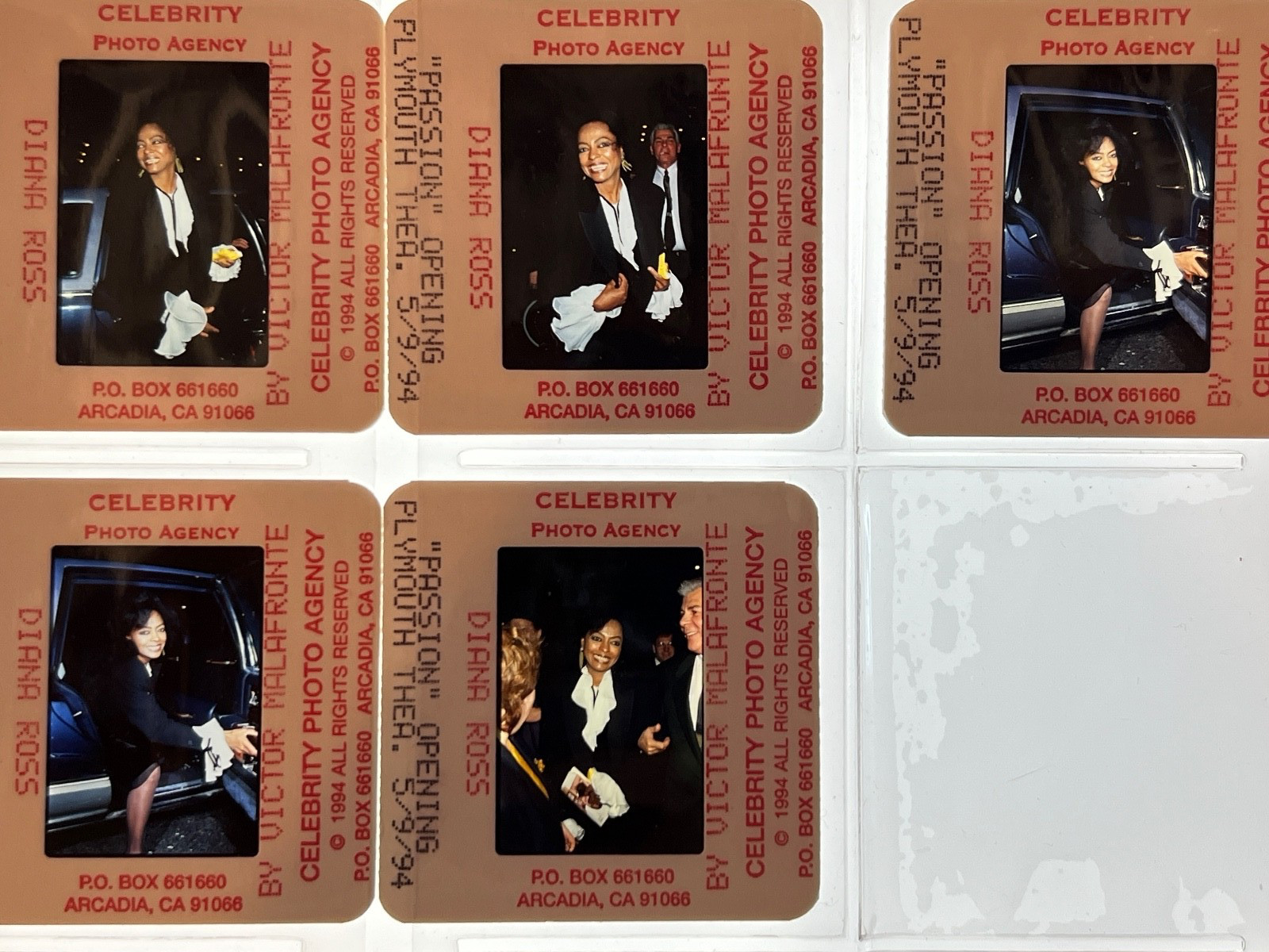 VINTAGE DIANA ROSS CANDID ORIGINAL PHOTOS 35MM SLIDE TRANSPARENCIES #313