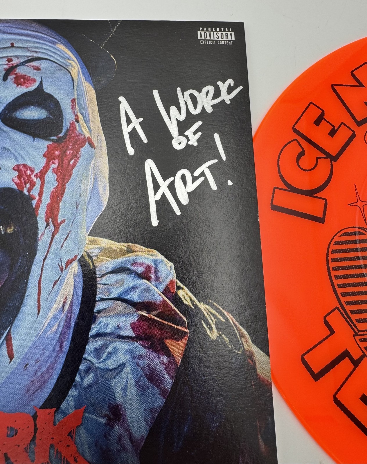 Spencer Charnas signed Ice Nine Kills A Work of Art 7″ Vinyl Terrifier BAS 670