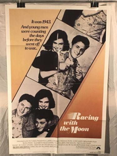 Original 1984 “Racing with the Moon” 1 Sheet Movie Poster 27x 41″ Sean Penn