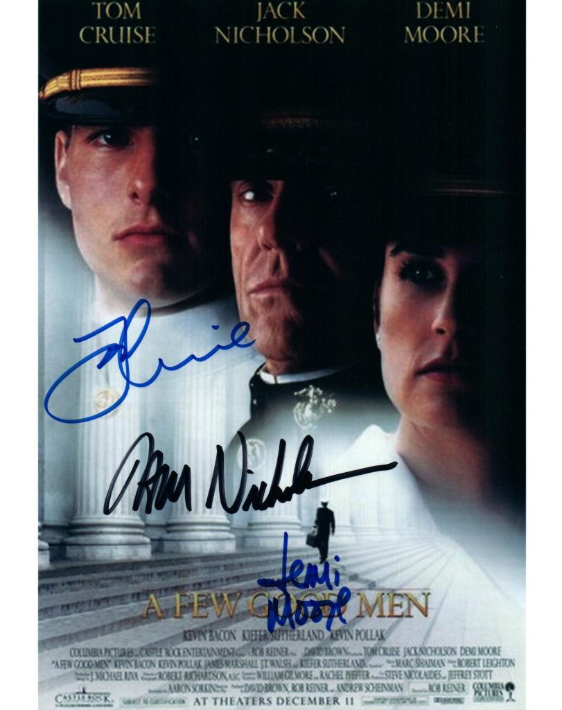 Tom Cruise Demi Moore Nicholson signed 8×10 Photo autographed Picture with COA