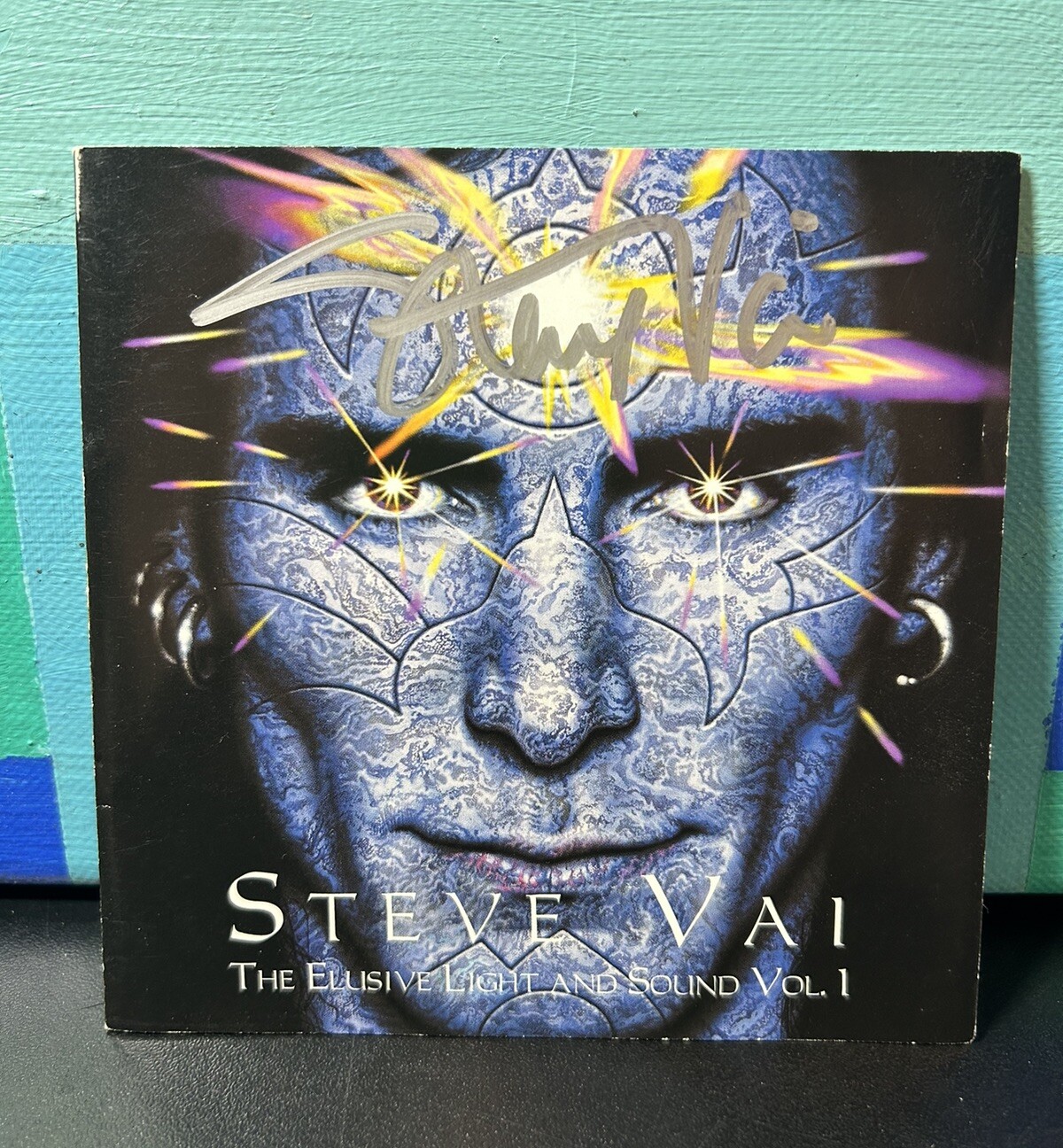 Steve Vai Signed Autographed The Elusive Light And Sound Vol. 1 CD Album Insert