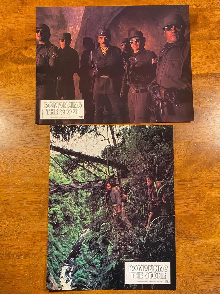 10 ROMANCING THE STONE Michael Douglas Lobby Cards Movie Still Photo Lot A357
