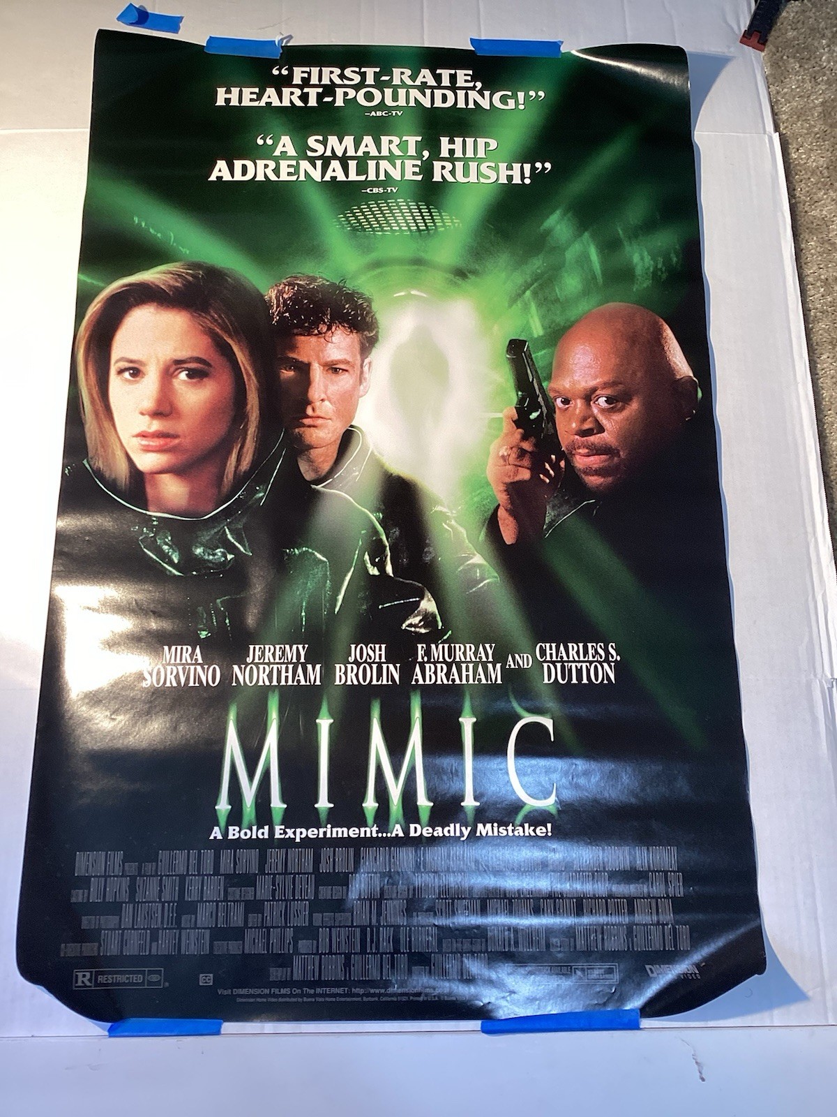ROLLED Mimic 1997 Horror Movie Poster 26×40 Mira Sorvino, Jeremy Northam